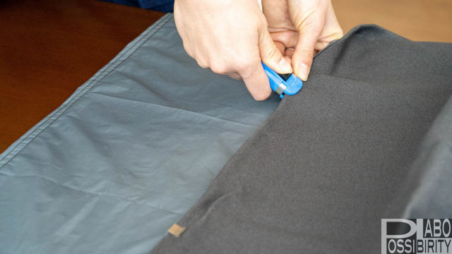 テントスカート,自作,冬仕様,防寒,ニーモ,取り外し式,DIY,ガチャ玉,クリップ,縫い付けない,制作方法