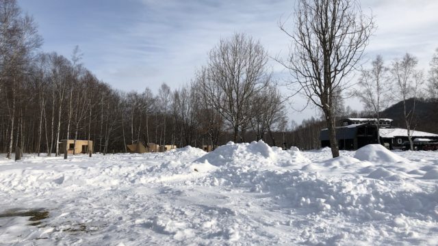 snowpeakスノーピーク十勝ポロシリキャンプフィールド帯広市北海道冬