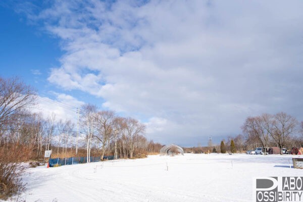 北海道千歳市,フォーエバーキャンピングパラダイスキャンプ場,冬キャンプ,雪中キャンプ,サイト