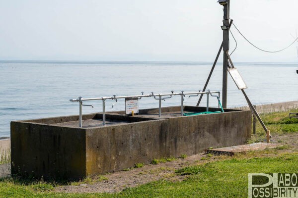 北海道豊浦町,大岸シーサイドキャンプ場,カムイシャチ駐車公園,炊事場