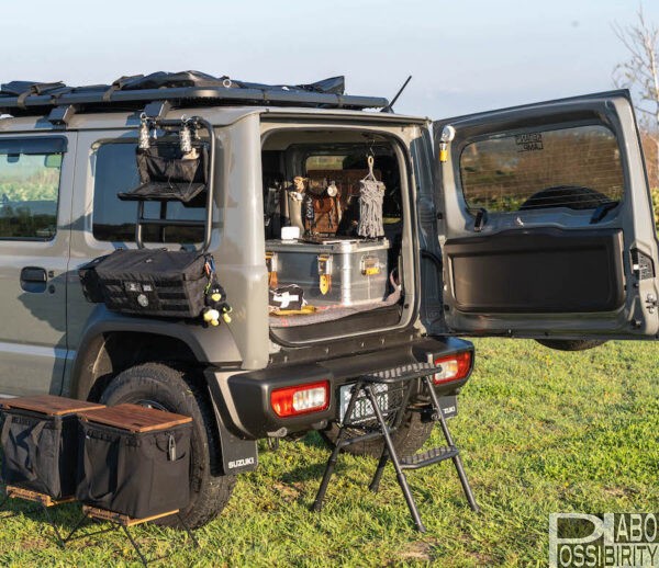 3Dタイヤステップ,ジムニーカスタム,外装,パーツ,JIMNY,シエラ,おすすめアイテム,キャンプ