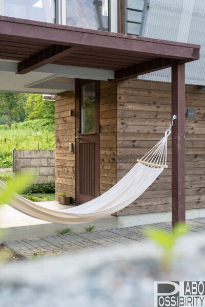 北海道,当別町,silentcabin,中小屋,ゲストハウス,1棟貸しコテージ,プライベート別荘,札幌近郊,ハンモック