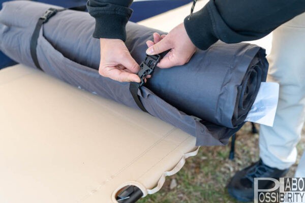 Nuucaインフレータブルマット,Makuake,口コミ,体験談,感想,メリット,シュラフ,収納性