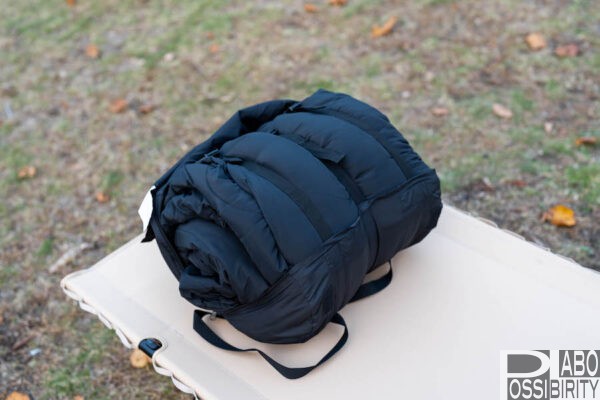 Nuuca Sleep Max,Makuake,口コミ,体験談,感想,メリット,洗濯できる寝袋,シュラフ,収納性